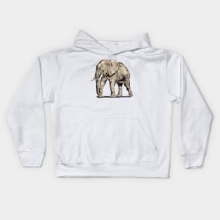 Elephant Print Kids Hoodie